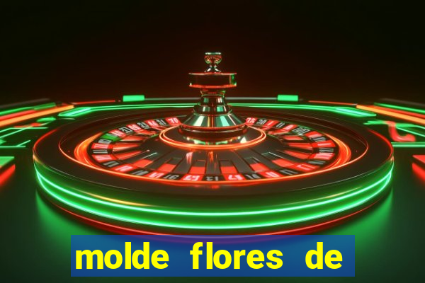 molde flores de papel para imprimir