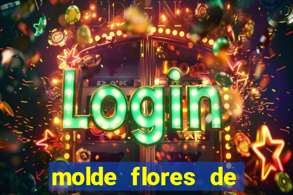 molde flores de papel para imprimir