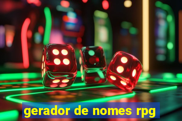 gerador de nomes rpg