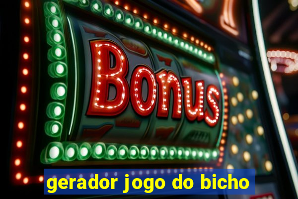 gerador jogo do bicho