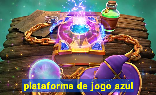 plataforma de jogo azul