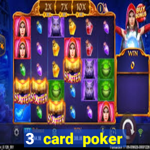 3 card poker casino game