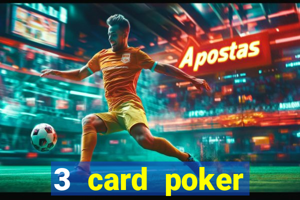 3 card poker casino game