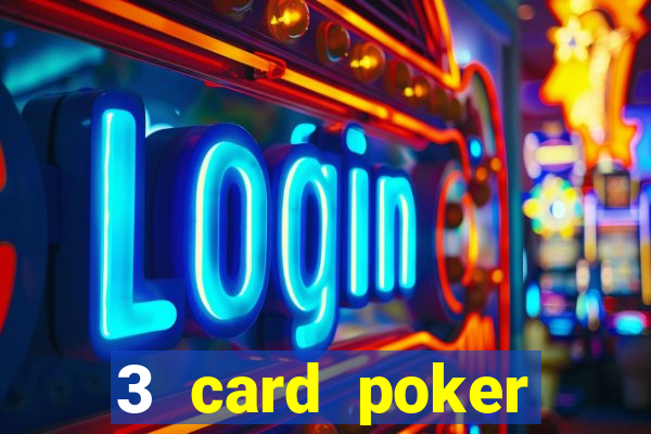 3 card poker casino game