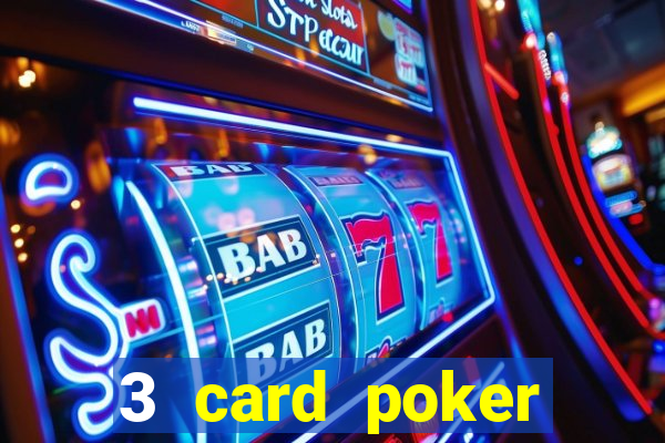 3 card poker casino game