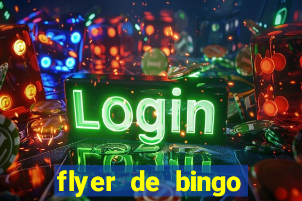 flyer de bingo para editar