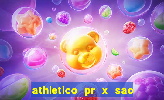 athletico pr x sao paulo palpites