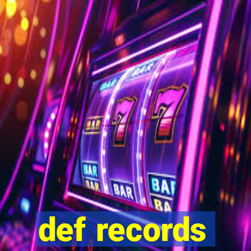 def records