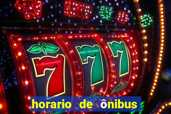 horario de ônibus vila nova