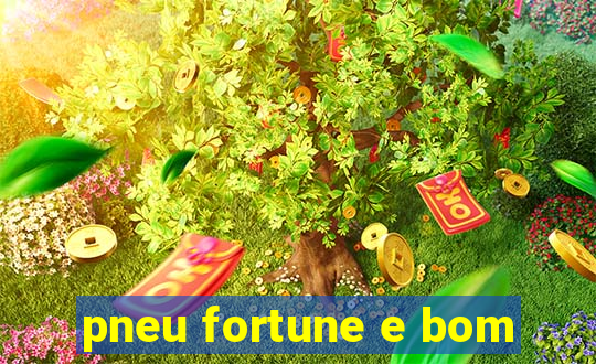 pneu fortune e bom