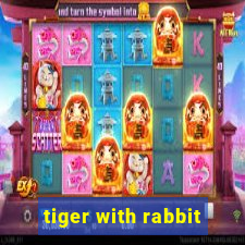 tiger with rabbit