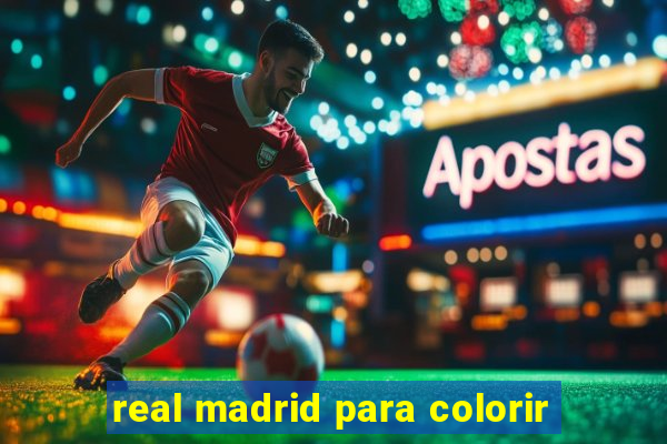 real madrid para colorir