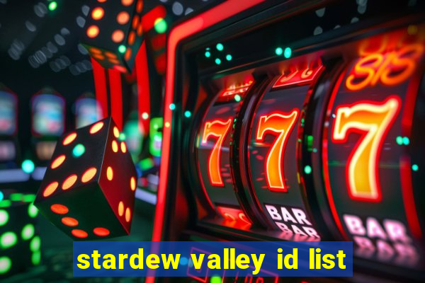 stardew valley id list