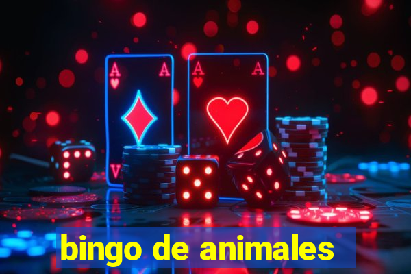 bingo de animales