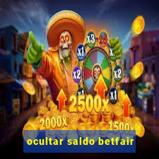 ocultar saldo betfair