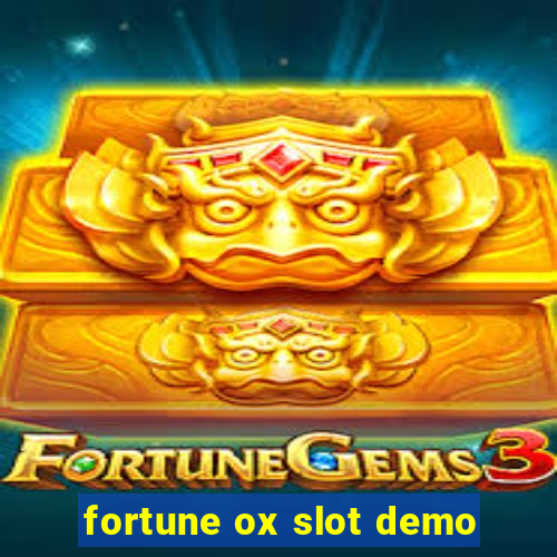 fortune ox slot demo