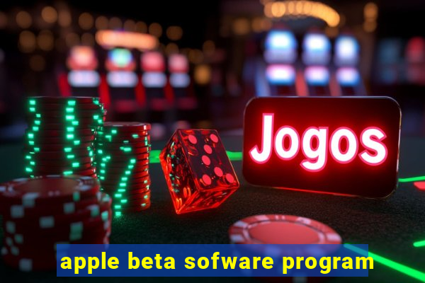 apple beta sofware program