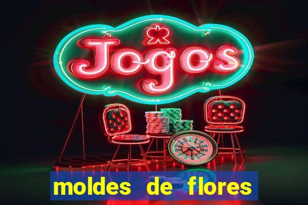 moldes de flores gigantes para imprimir