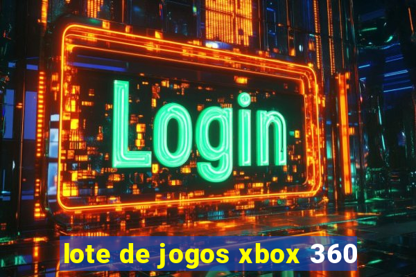 lote de jogos xbox 360