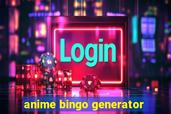 anime bingo generator