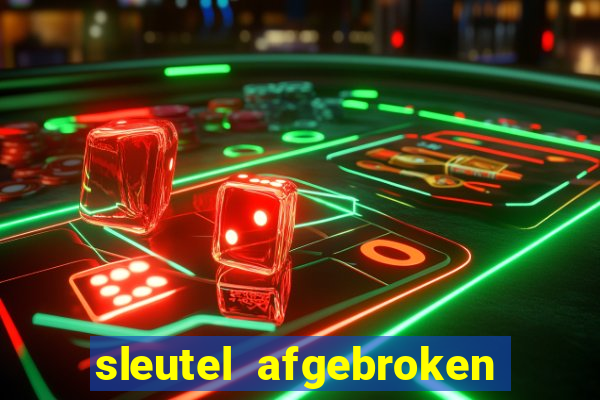 sleutel afgebroken in slot kast