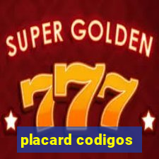 placard codigos