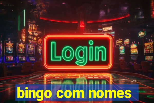 bingo com nomes