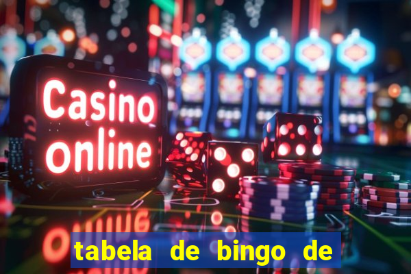 tabela de bingo de 1 a 100