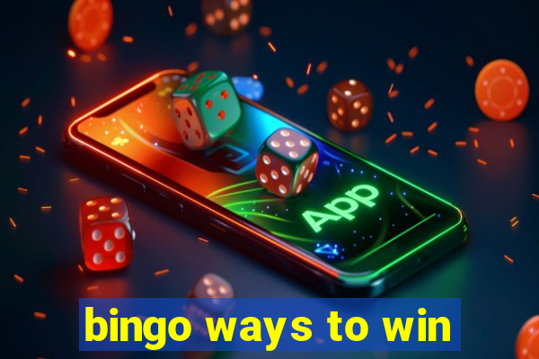 bingo ways to win