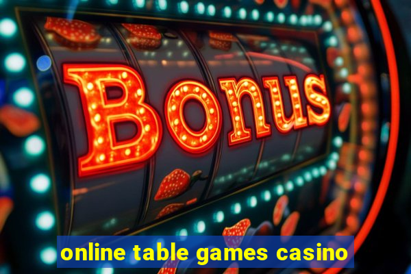 online table games casino