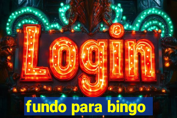 fundo para bingo