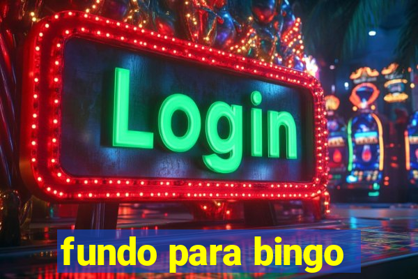 fundo para bingo