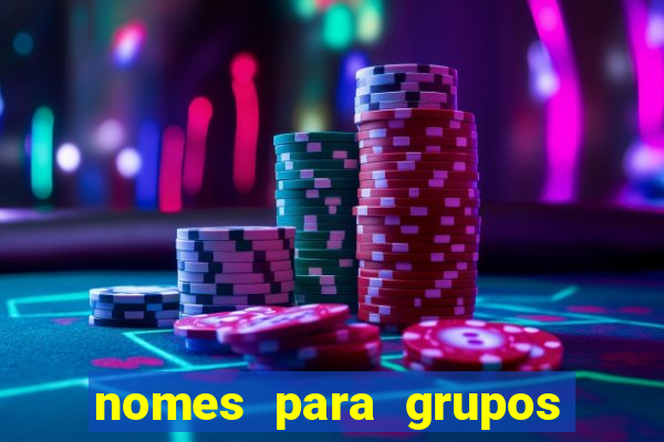 nomes para grupos de loteria no zap