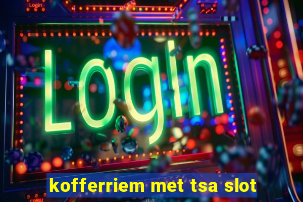 kofferriem met tsa slot