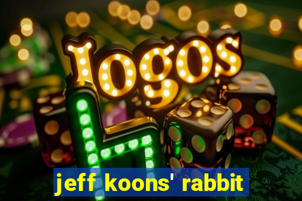 jeff koons' rabbit