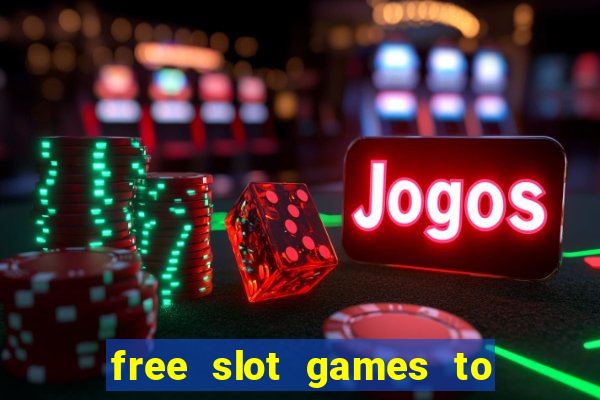 free slot games to play offline