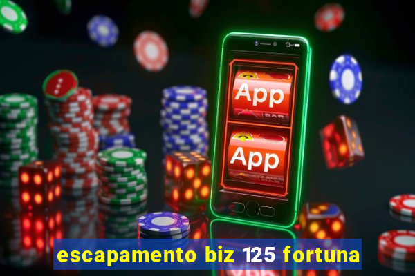 escapamento biz 125 fortuna