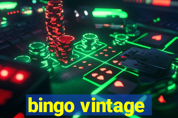 bingo vintage