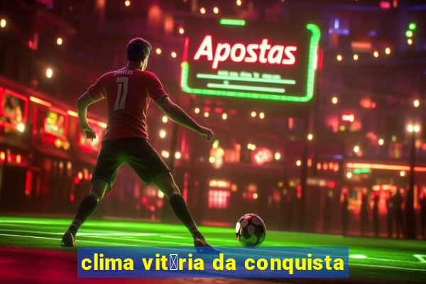 clima vit贸ria da conquista