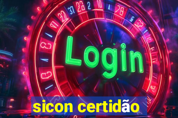 sicon certidão