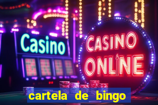 cartela de bingo vazia para imprimir