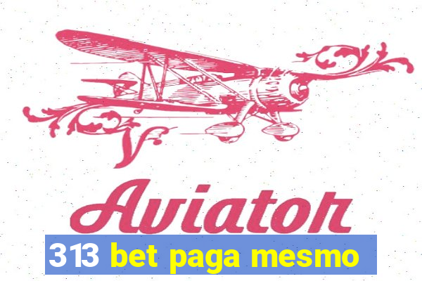 313 bet paga mesmo