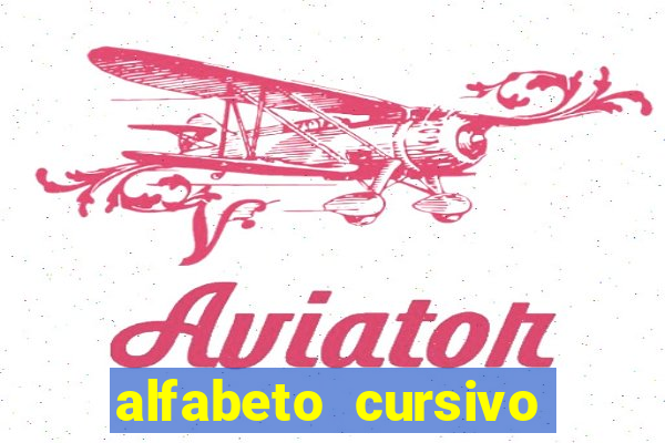 alfabeto cursivo pontilhado para imprimir pdf