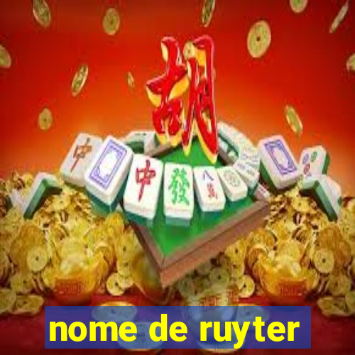 nome de ruyter