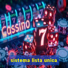 sistema lista unica