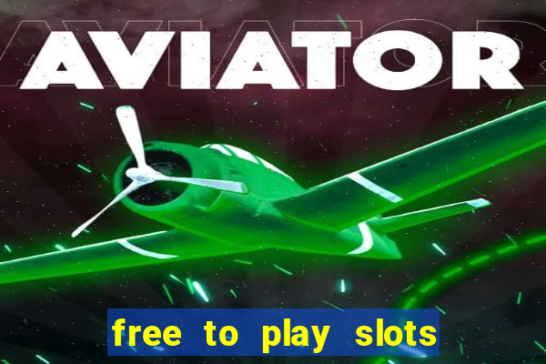 free to play slots online no download