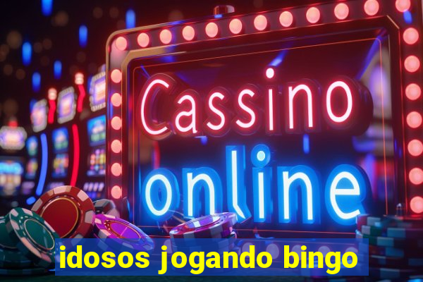 idosos jogando bingo