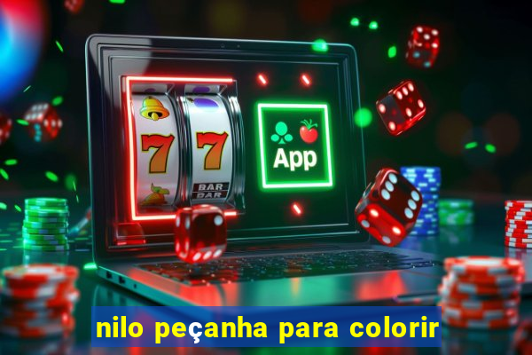 nilo peçanha para colorir