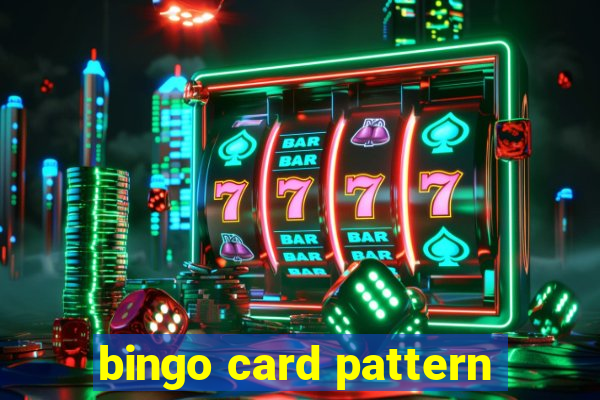 bingo card pattern