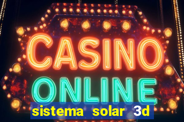 sistema solar 3d em movimento